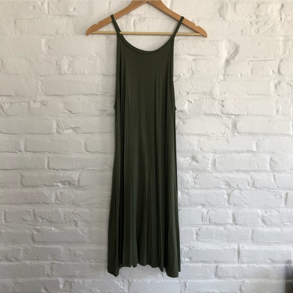 Old Navy Women's Olive Tank Swing Dress